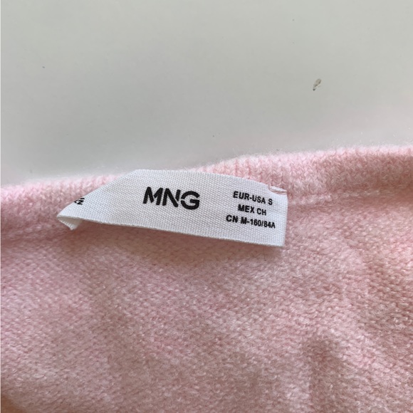 Mango light pink square neck sweater, new wo tag, barbiecore balletcore style - Picture 3 of 7